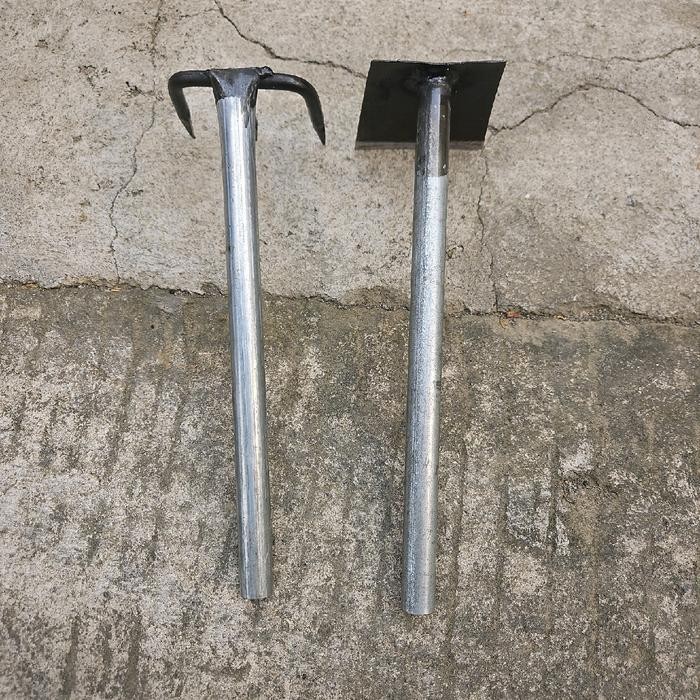 AS Paket cangkul dan garuk - cangkul mini - garukan sampah dan sabit baja