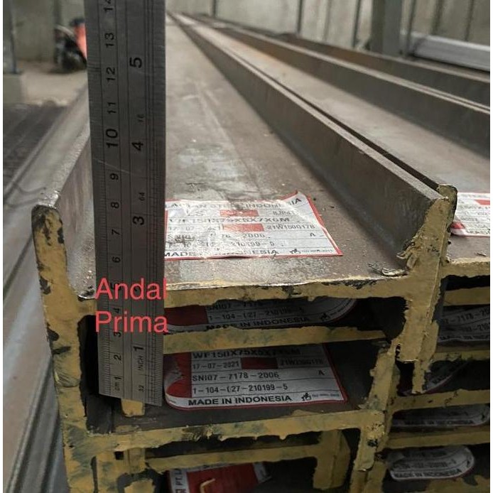 Wf Panjang 6 Meter - Besi Baja Iwf - Wide Flange Beams - Andal Prima Id Kualitas Premium