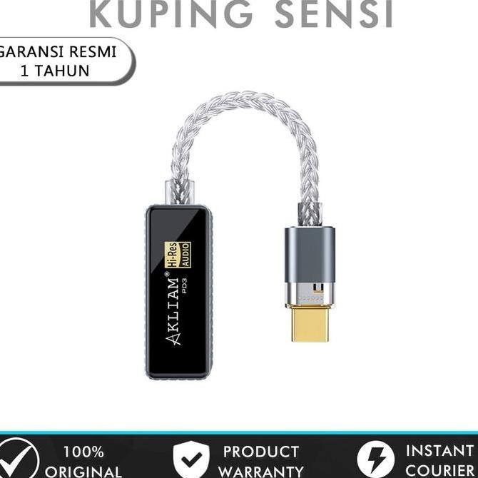 Akliam PD3 CS43198 + CT7601 DAC Chip USB Type C to 3.5mm Adapter Converter