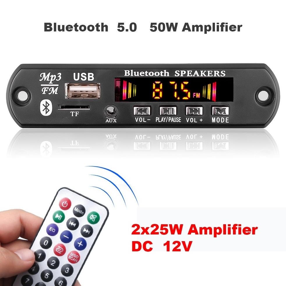 MODUL MP3 BLUETOOTH PLUS FM RADIO VIRE KIT MODUL MP3 BT KIT MP3 KIT PEMUTAR LAGU MP3 USB PLAYER BLUE