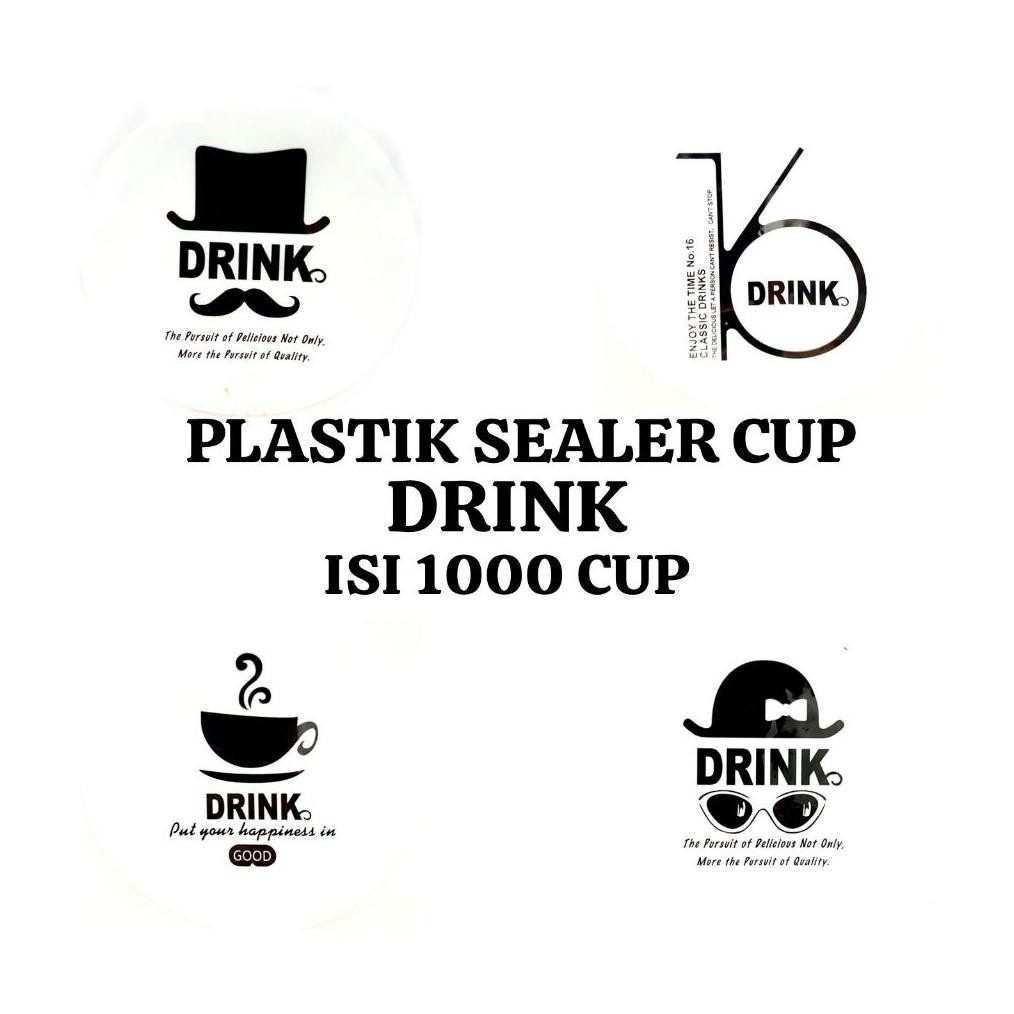 cup sealer mini isi 1000 CUP MOTIF KARTUN BUAH POLOS TEH DRINK TERMURAH aSt