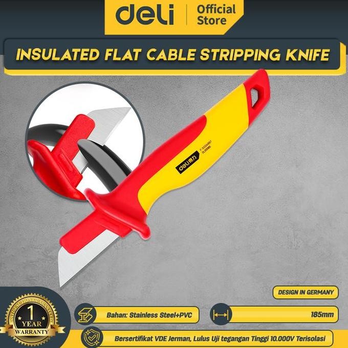 

Deli Stripping Knife / Pisau Kupas Kabel Lurus Serbaguna Dl515185