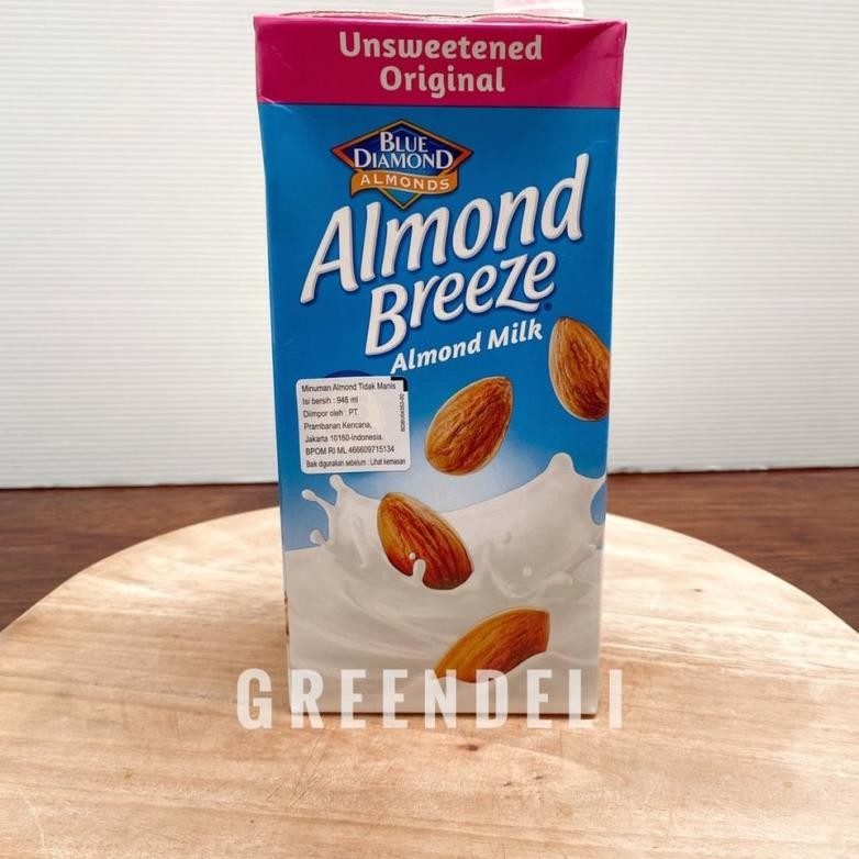 

Almond Milk Blue Diamond Unsweetened Susu Almond 946Ml