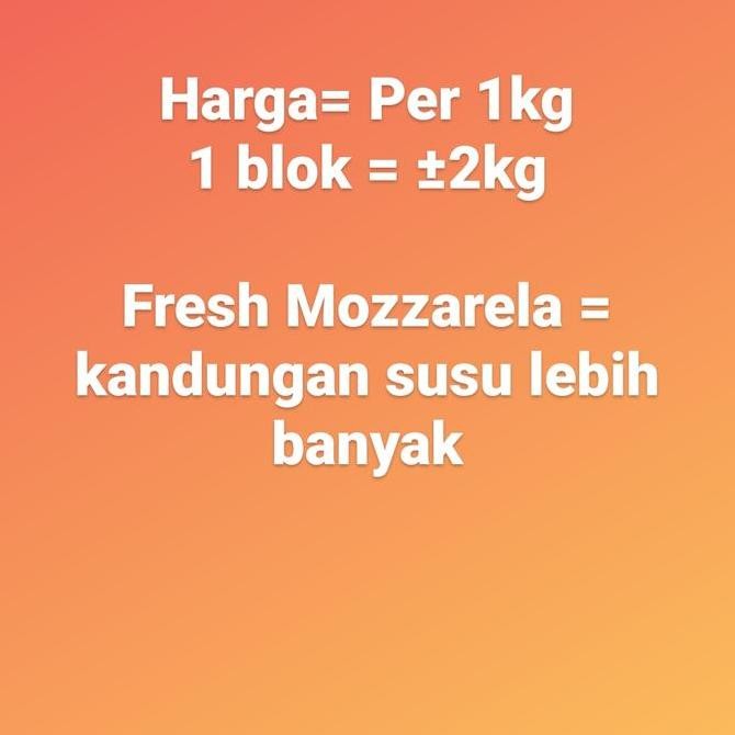 

Paket KEJU PREMIUM, FRESH & HALAL - MOZZARELA KA