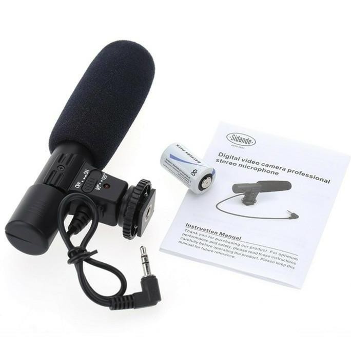 PROMO MIC-01 WIRELESS MICROPHONE KAMERA DSLR MIRRORLESS CLIP ON + BONUS BATERAI