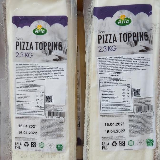 

Mozzarella arla pizza Topping 2.3 kg best produk KA