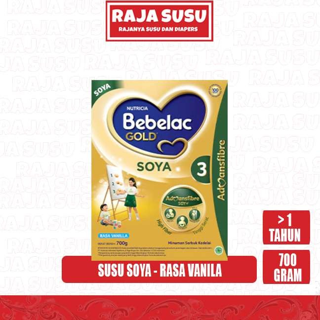 BEBELAC GOLD SOYA 3 VANILA 700 GR - RAJA SUSU