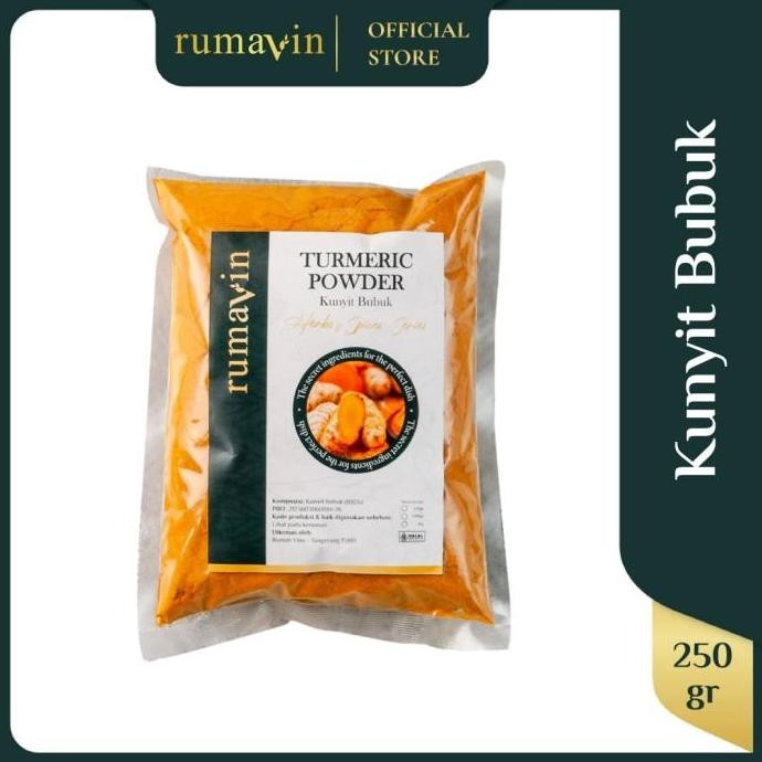

Diskon! Rumavin Turmeric Powder Kunyit Bubuk Premium - Rempah Herbal Murni