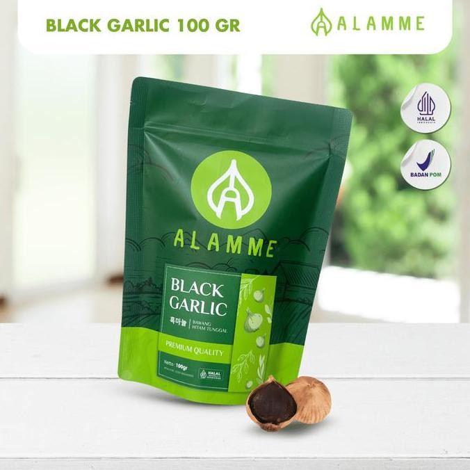 

Diskon! Bawang Hitam Tunggal Alamme Premium 100G - Black Garlic Spices Natural
