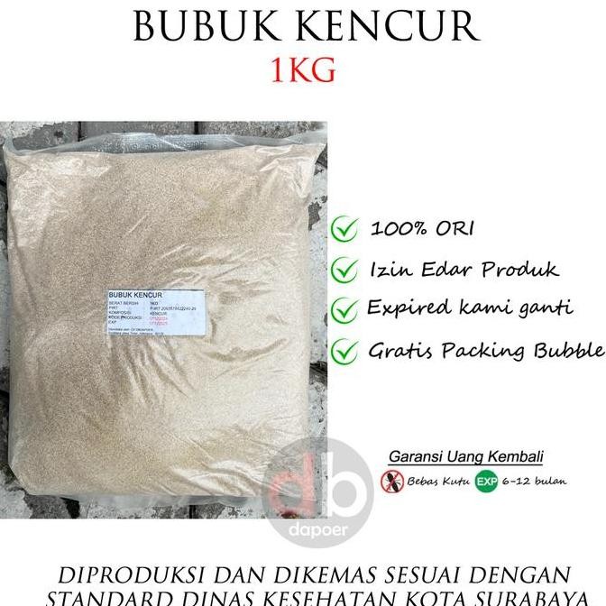 

Diskon! Kencur Bubuk 1Kg - Bubuk Kencur Kering Murni 100% Herbal Tradisional
