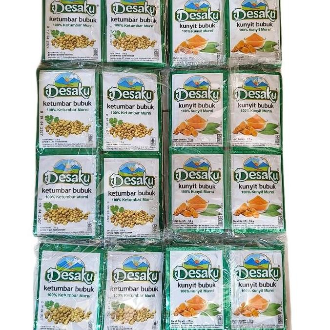 

Diskon! Paket Hemat 6 Renceng Ketumbar & Kunyit Bubuk 72 Pcs - Bumbu Dapur Lengkap