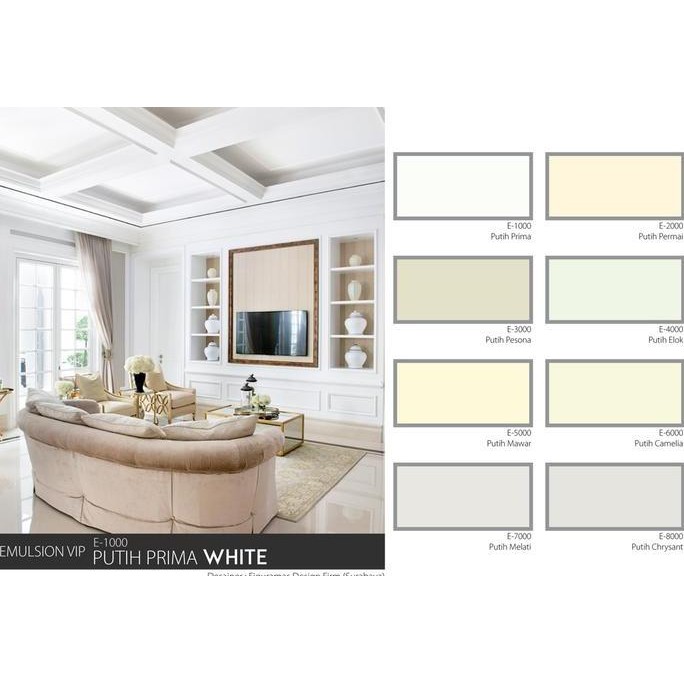 CAT TEMBOK MOWILEX INTERIOR WARNA PUTIH PRIMA E1000 20 LITER