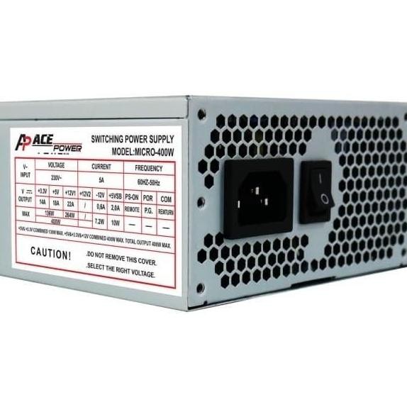 Ace Power Supply Sfx 400 Watt Mini Itx Model Micro 400W