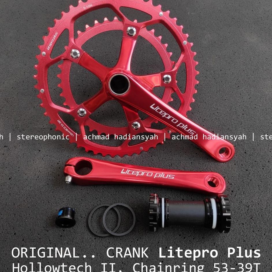 Crank Litepro Plus Hollowtech 2.. Crankset Litepro Hollowtech Dual Chainring 5339T Incl Bb