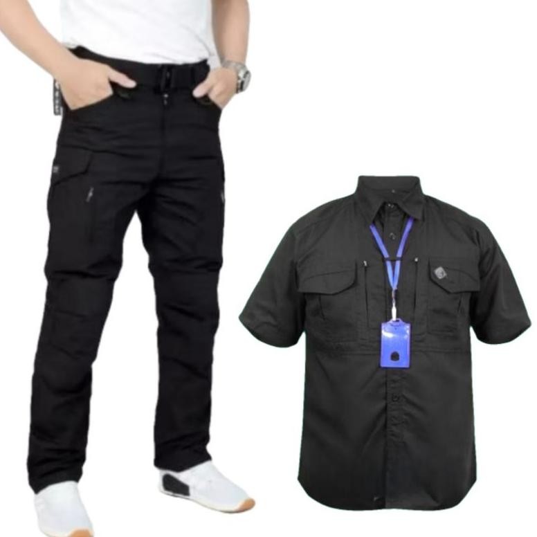 SETELAN CELANA TACTICAL W-TAC DAN KEMEJA TACTICAL M-TAC LENGAN PENDEK/SETELAN KEMEJA PDL/SETELAN KEM