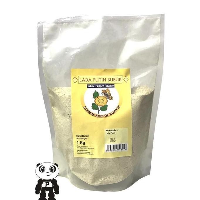 

Diskon! Koepoe Koepoe Lada Putih Bubuk Merica 1 Kg - Rempah Asli