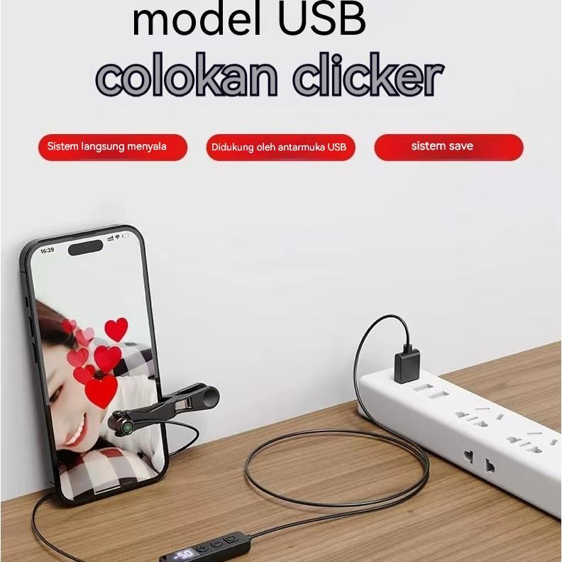 DefinX AUTO CLICKER Smart Screen USB Klik Otomatis Layar Ponsel fast clicker HP, speed adjustable fo