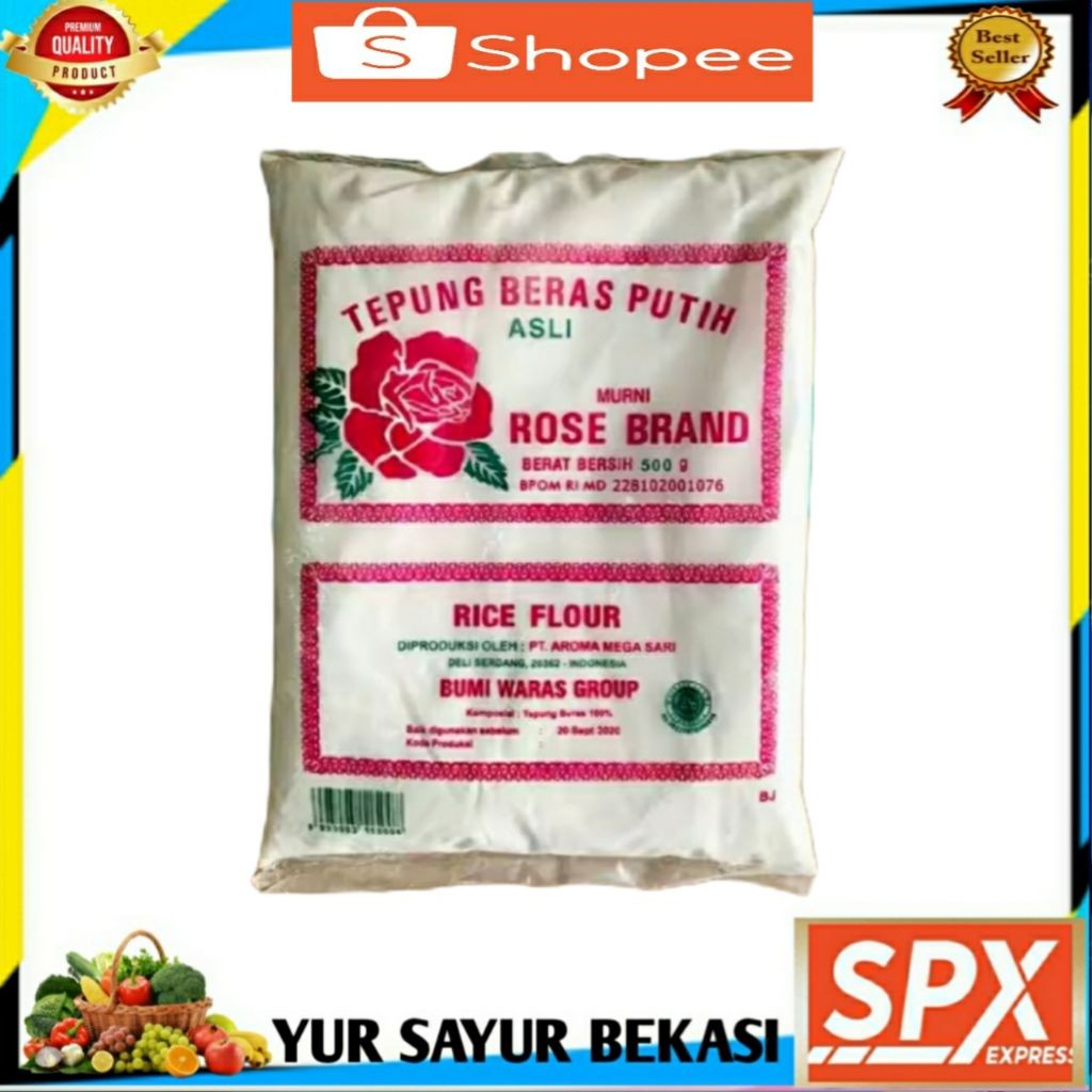 

Tepung Beras Rose Brand 500gr