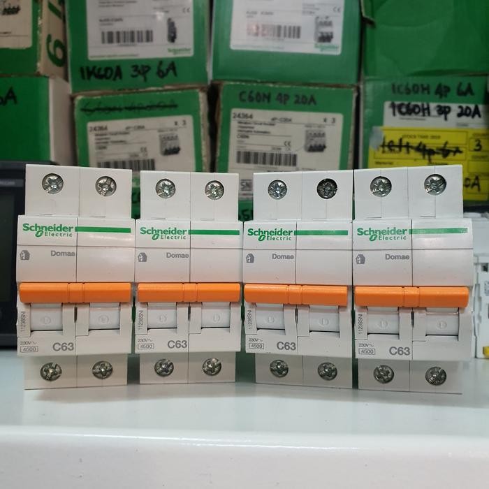 mcb schneider domae 2P C63 63A original