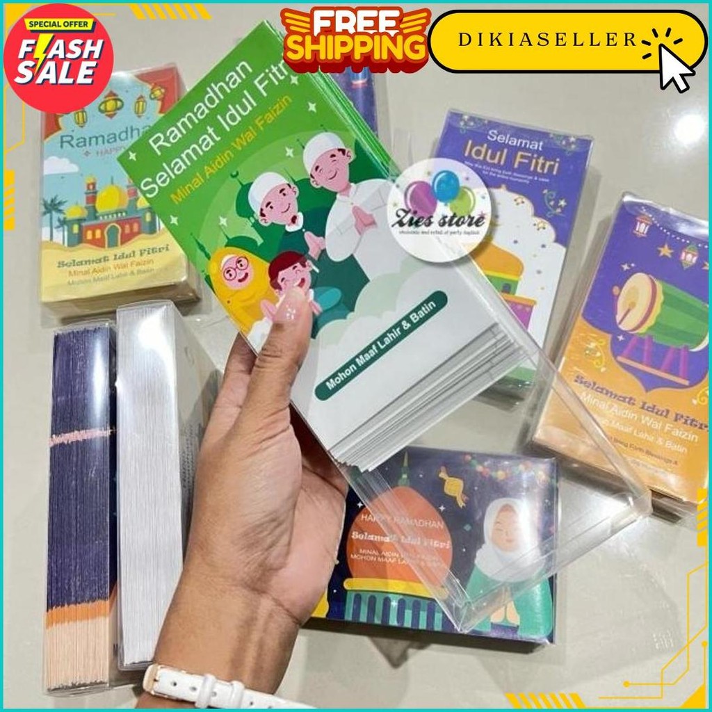 

[50Lembar] Amplop Lebaran Idul Fitri / Angpao Lebaran Box Mika Size L Terlaris