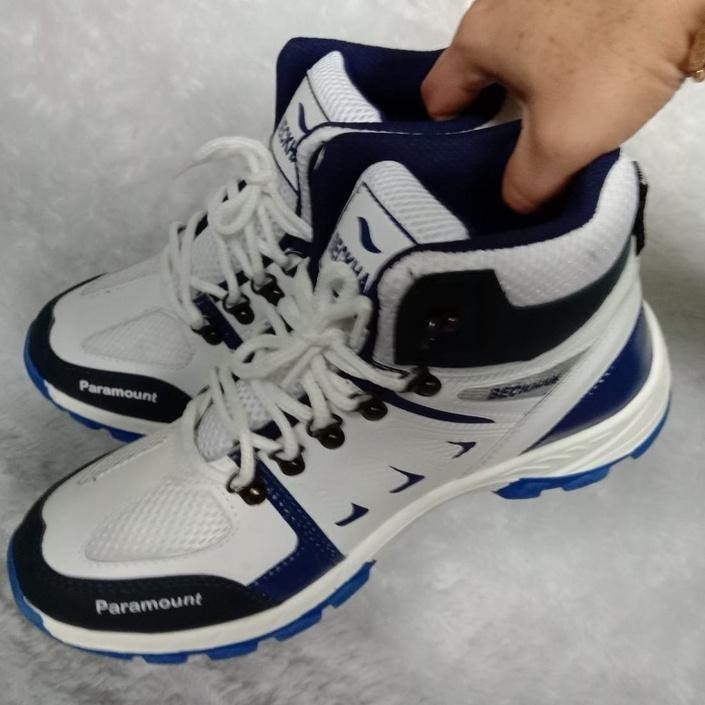 DF361>> SEPATU GUNUNG/SEPATU KERJA/SEPATU PARAMOUNT BECKHAM BOOTS BIRU PUTIH  SIZE 39-43/SEPATU MEND
