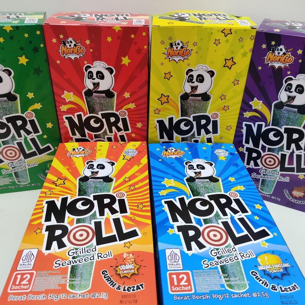 

NORIGO NORI ROLL 1 DUS ISI 6 BOX | SNACK NORI ROLL (72PCS) aSt