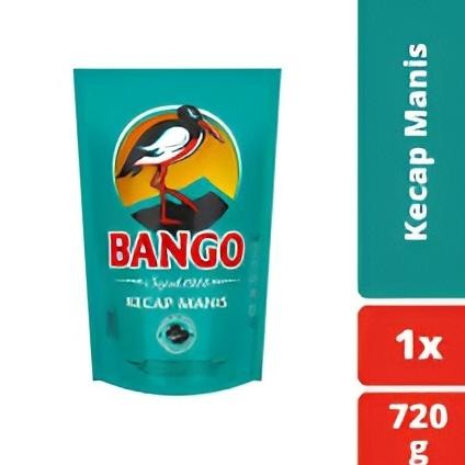 

Kecap Bango 720gr Pouch Kemasan Refill - 1pcs / Kecap Manis cap Bango 720 Gram - 1dus aSt
