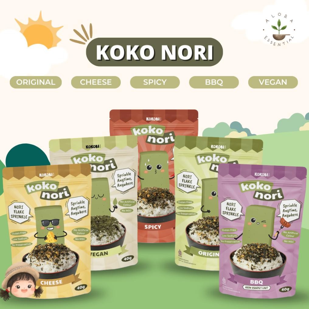 

Koko Nori Abon Rumput Laut Tabur Seaweed Flake - Snack Cemilan Sehat aSt