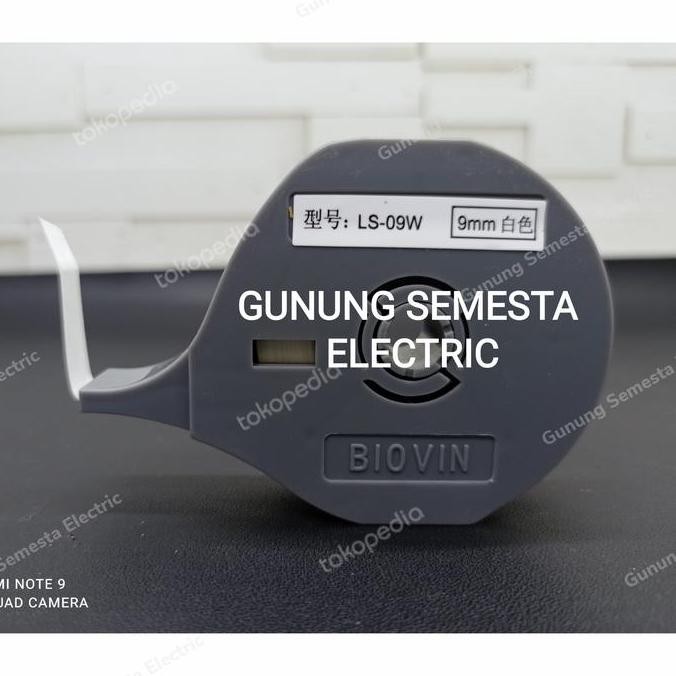 

BEBAS ONGKIR - LABEL MESIN PRINTING MARKER TUBE LS-09W PUTIH BIOVIN