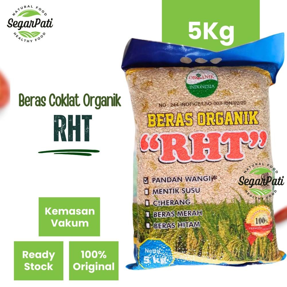 

RHT Beras Coklat Organik Premium 5Kg / Brown Rice RHT Bersertifikat Untuk Diet aSt