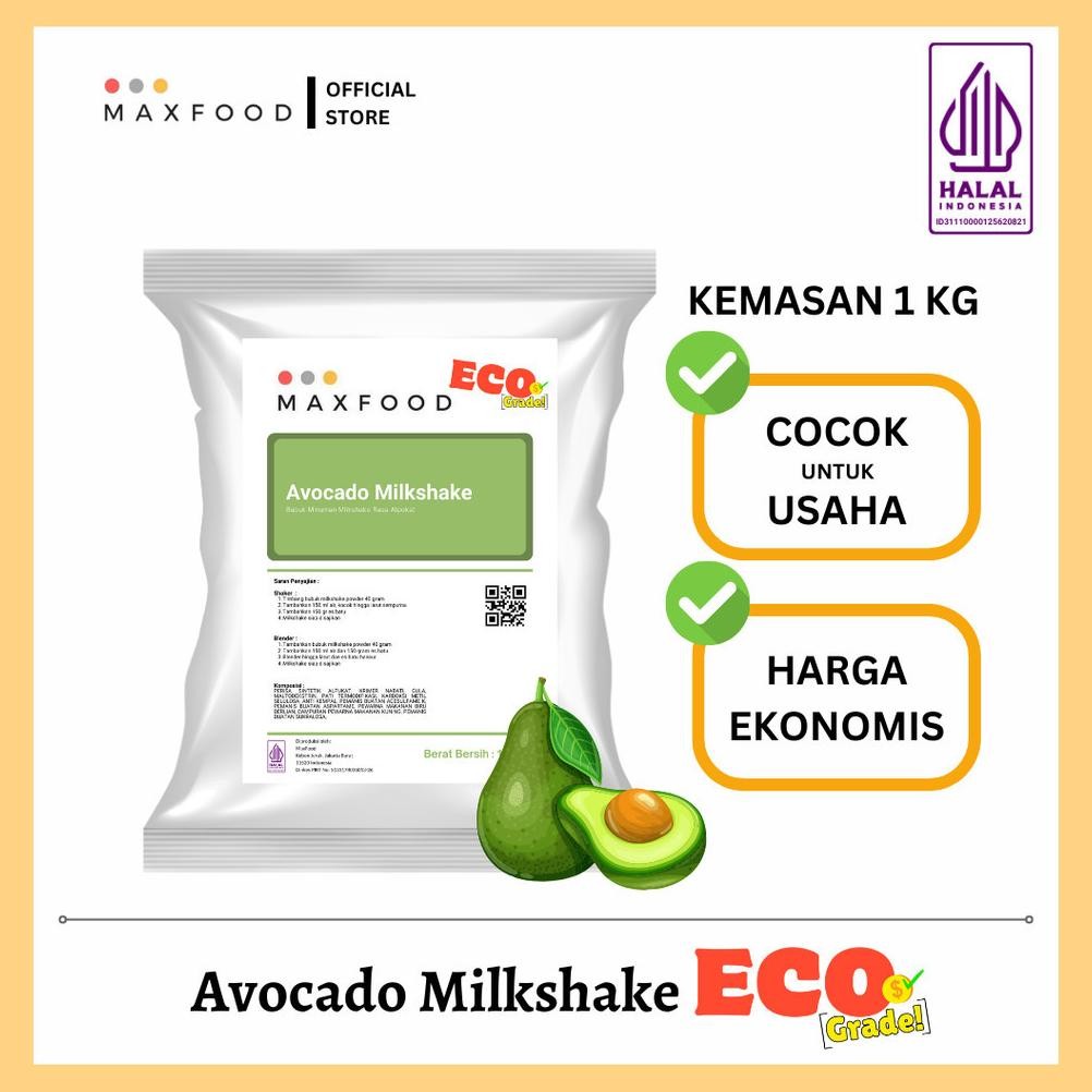

[ECO] Avocado Milkshake Powder / Minuman Bubuk Rasa Alpukat Milkshake Ekonomis 1 KG aSt