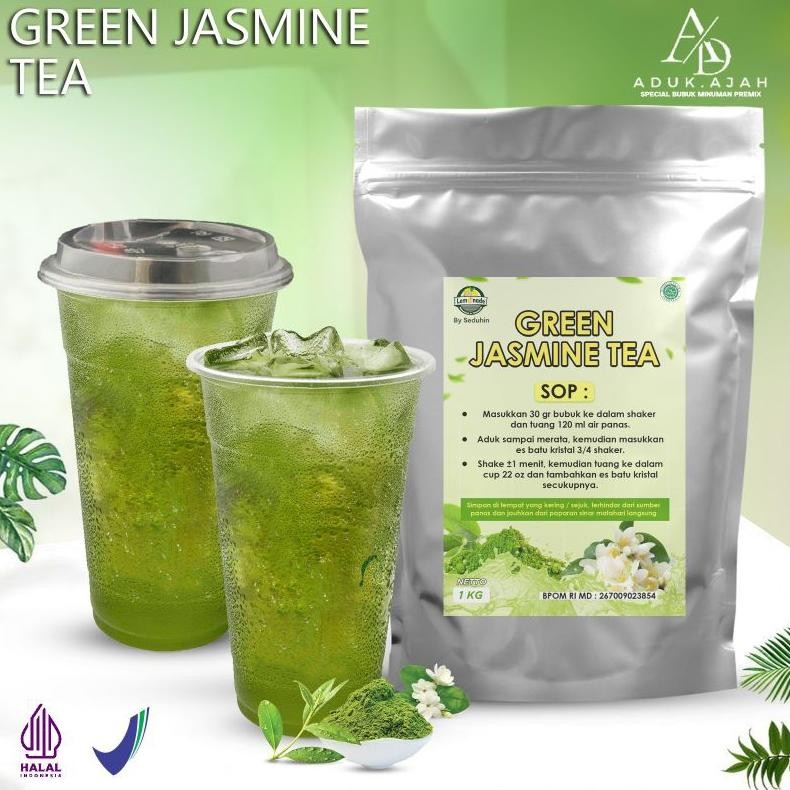 

Bubuk Green Jasmine Tea Teh Hijau 1kg Halal aSt