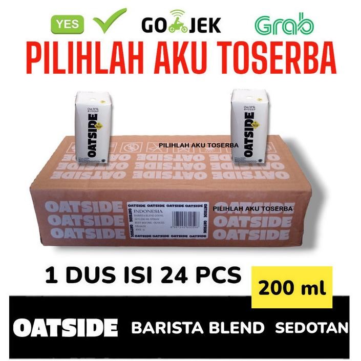

Oatside Barista Blend Sedotan Susu Oat Milk 200 ml - ( 1 Dus isi 24 ) aSt
