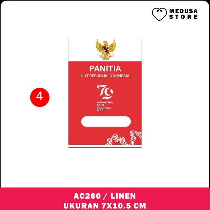 (Allthebest) Name Tag/ Id Card Panitia Lomba 17 Agustus/ Hari Kemerdekaan Indonesia / Dirgahayu HUT 