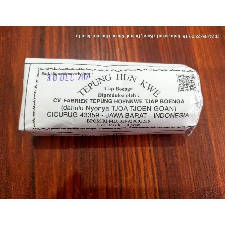 

TEPUNG HUN KWE CAP BOENGA (ASLI) 100 gr aSt