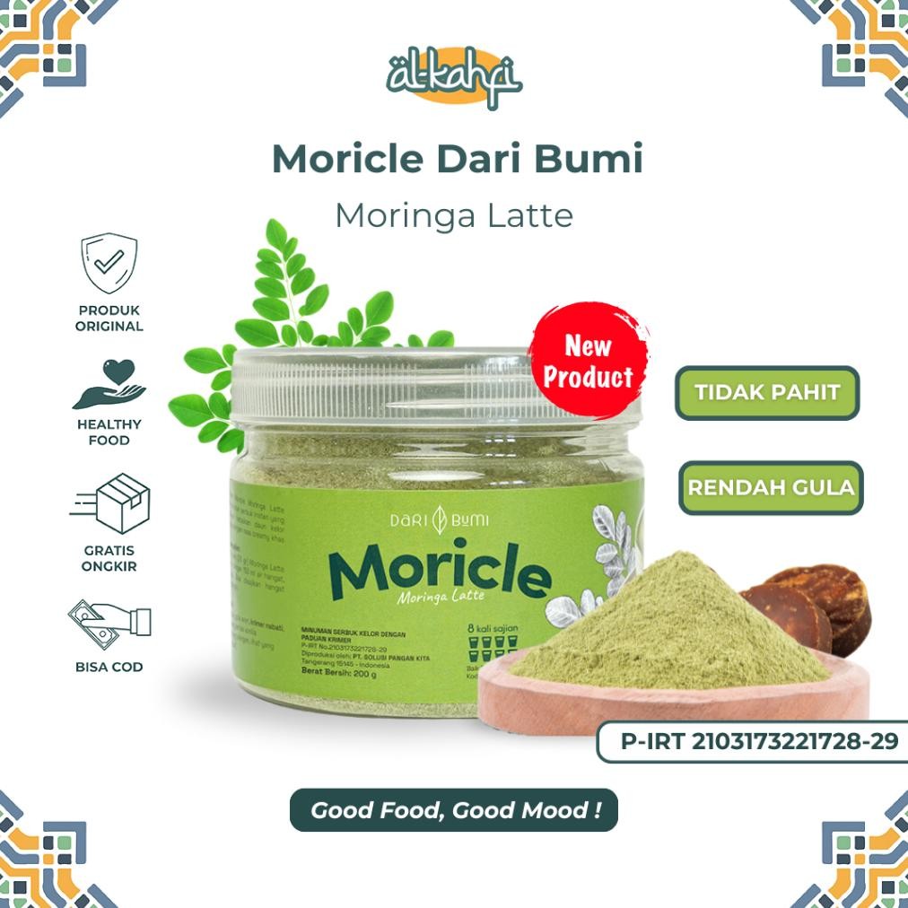 

Moricle Moringa Latte 200 Gr - Minuman Bubuk Daun Kelor Serbuk Dari Bumi aSt