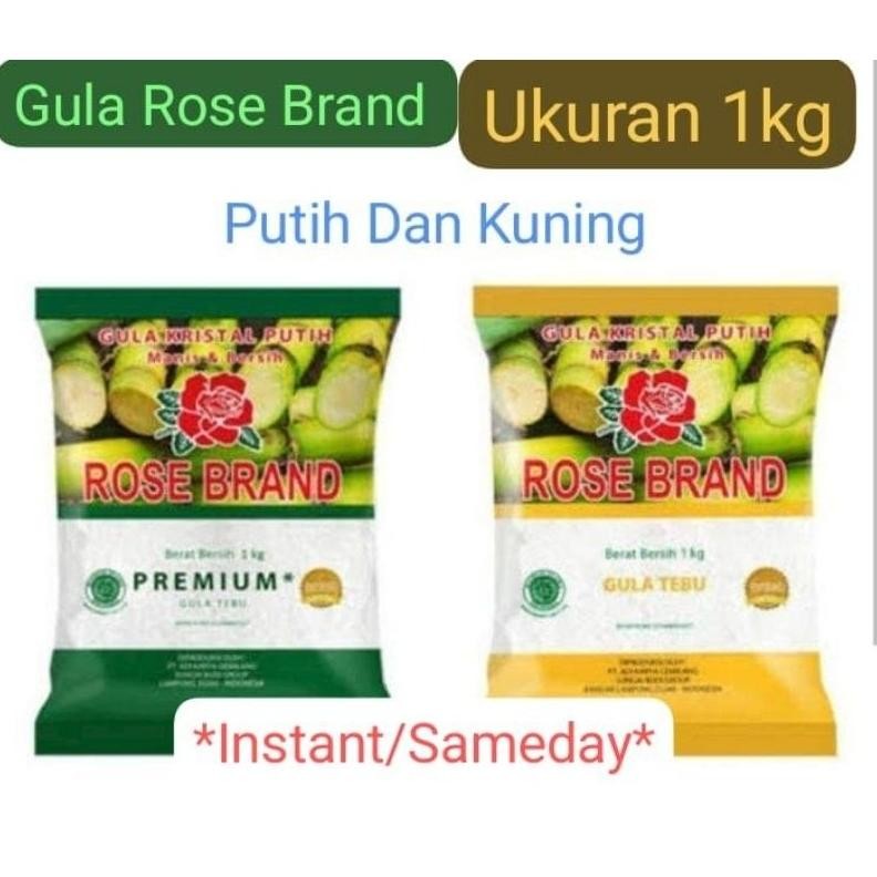 

Sameday instant, 1 bal Gula Rosebrand/Rose Brand 1kg*20 bks,varian kuning dan putih aSt