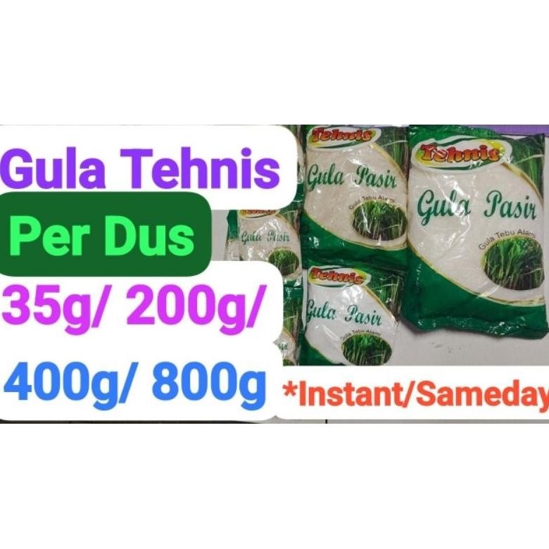 

(Sameday/Instant) 1 Dus Gula Tehnis 35g 100 bks, 200g 60bks, 400g 30bks Dan 800g 15 bks aSt
