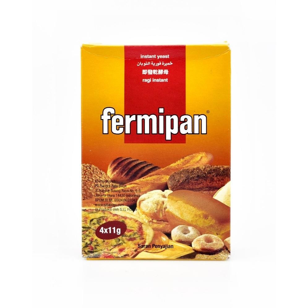 

FERMIPAN Ragi Kering Instant 1 Pak ( 4 X 11 Gram ) aSt