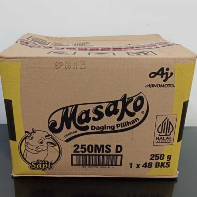 

Masako Bumbu Kaldu Sapi Penyedap Rasa 250 Gram Karton 1X48 Bks