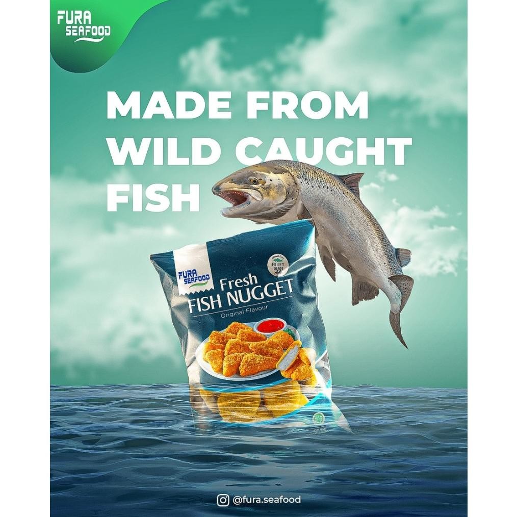 

FISH NUGGET FURA SEAFOOD 500GR NAGET IKAN HALAL aSt