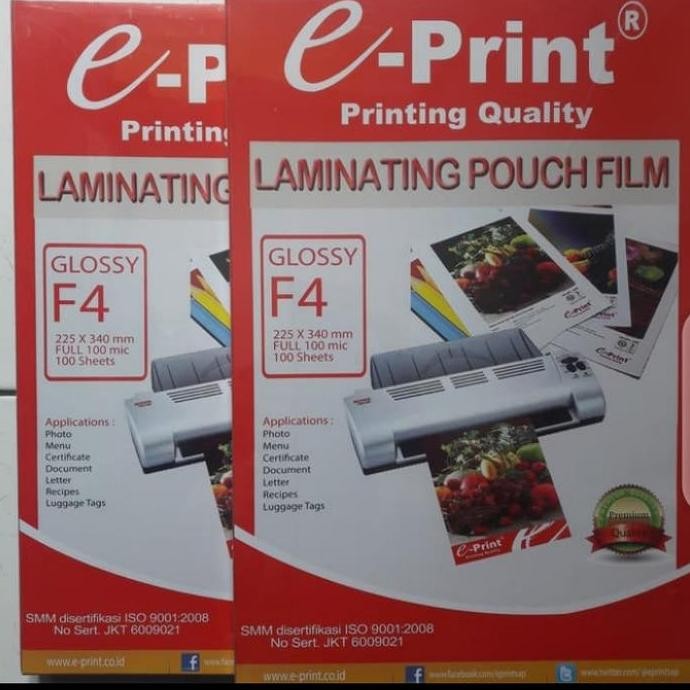 

plastik laminating F4 e print