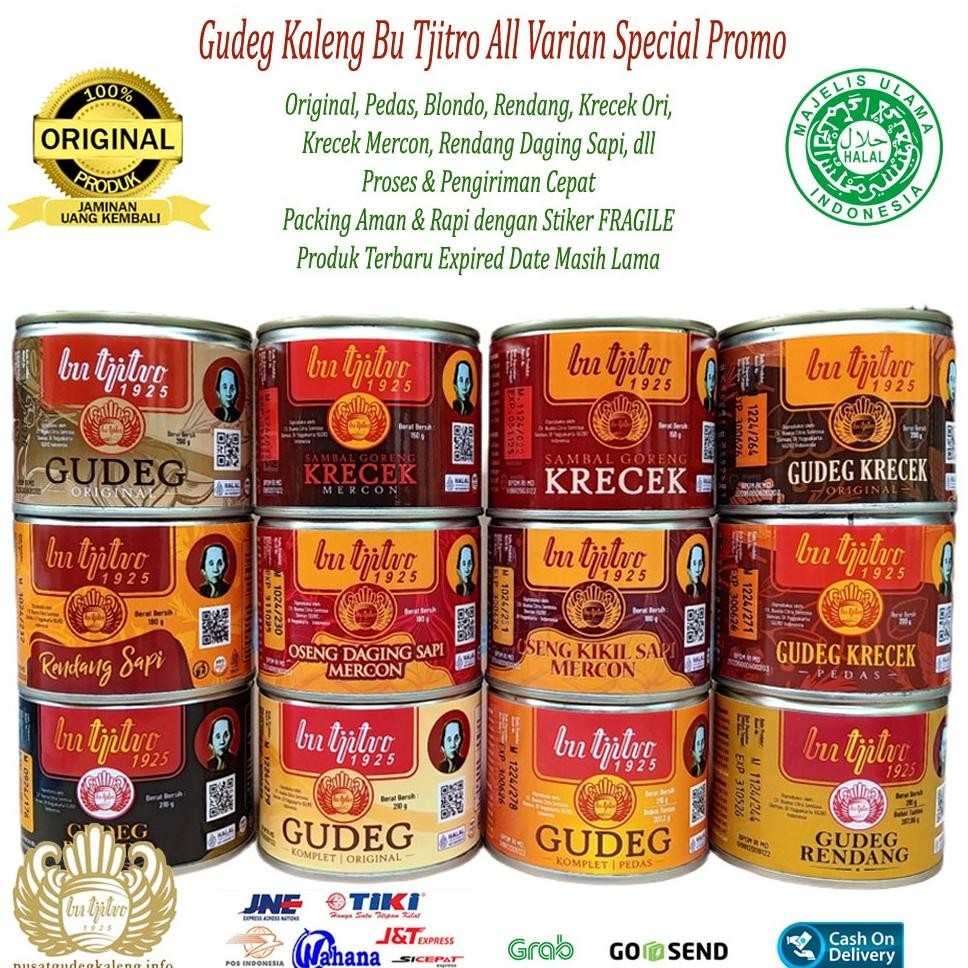 

Gudeg Kaleng Bu Tjitro All Varian Special Promo Free Bubble Wrap aSt