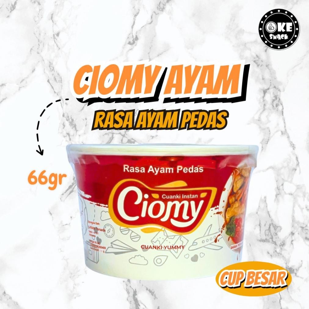 

Ciomy Cuanki Ayam Pedas Cuangki Ciomy Cup Besar Halal Non MSG aSt