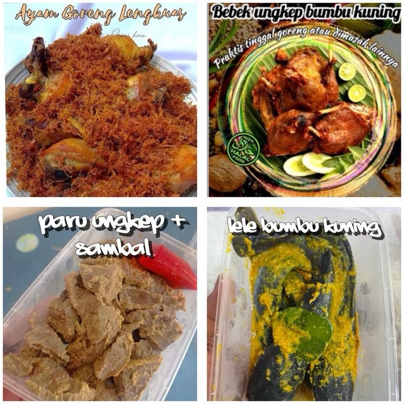 

Ayam Ungkep Bebek Ungkep Paru Ungkep dan Lele Bumbu Kuning Perbox Thinwall aSt