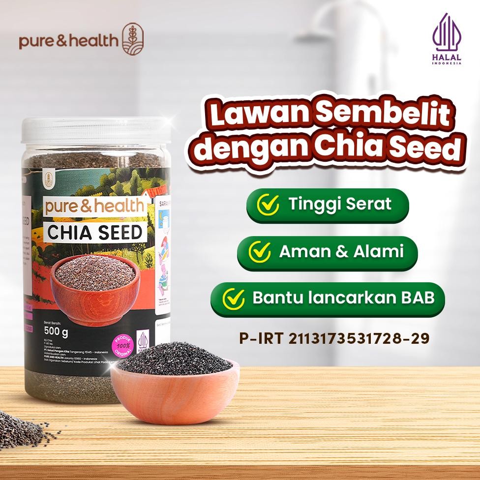 

Chia Seed 500 Gram SOLUSI SEMBELIT - Membantu Memperlancar BAB aSt