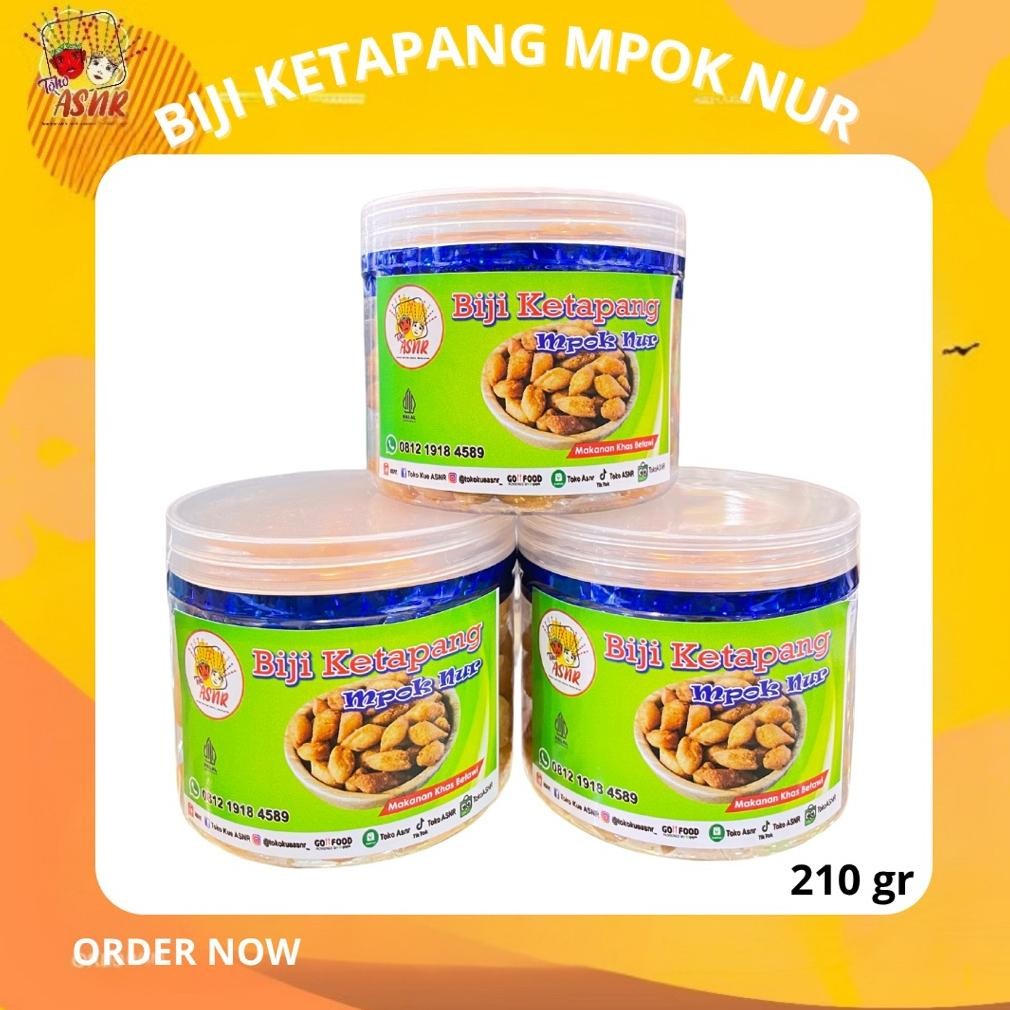 

Biji Ketapang Mpok Nur 210gr aSt