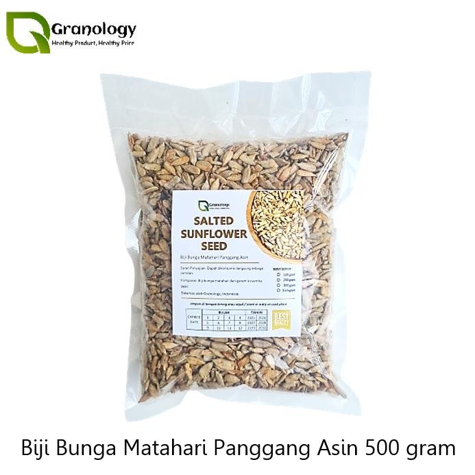 

Lightly Salted Roasted Sunflower Seed / Biji Bunga Matahari Rasa Asin (500 gram) by Granology aSt
