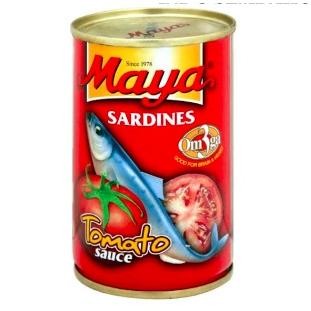 

Maya Sarden Kaleng 155g / Sarden Maya kecil / Sarden Maya saus tomat 155 gram / Sarden Kaleng Kecil aSt