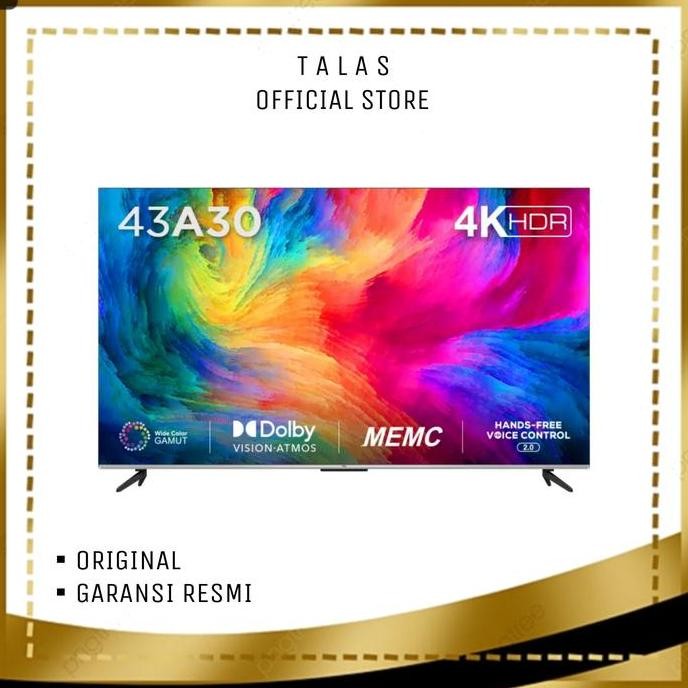 TCL 43A30 / 50A30 / 55A30 Android Google TV 4K 43 - 55 inch HDMI 2.1